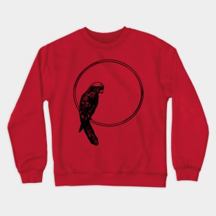 Parrot Perched Circle Crewneck Sweatshirt